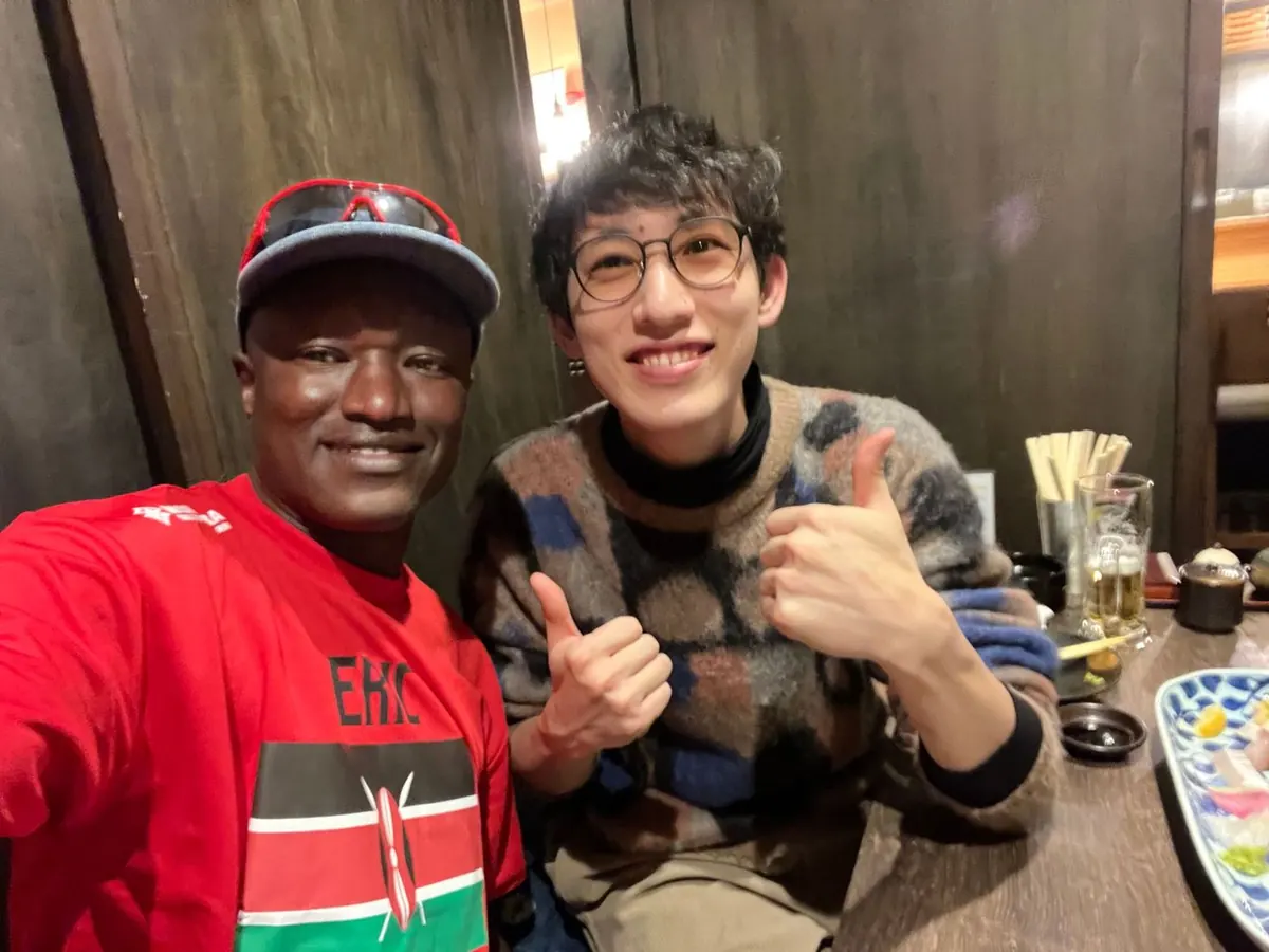 エリック・ワイナイナさんと塩崎準太